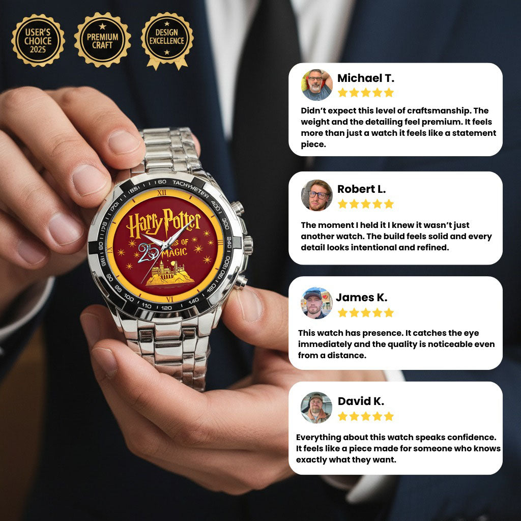 Harry Potter 25th Anniversary Steel Watch