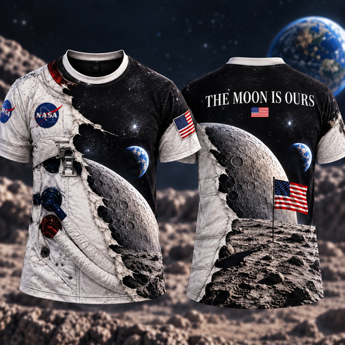 The Moon Is Ours AOP T-Shirt