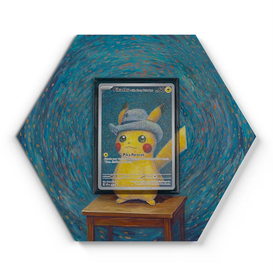 085 Pikachu Pokémon Card Artwork Hexagon Display