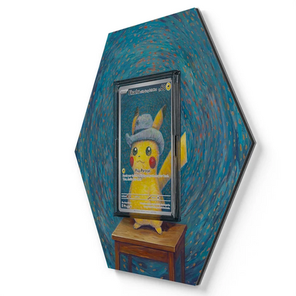 085 Pikachu Pokémon Card Artwork Hexagon Display