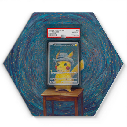 085 Pikachu Pokémon Card Artwork Hexagon Display