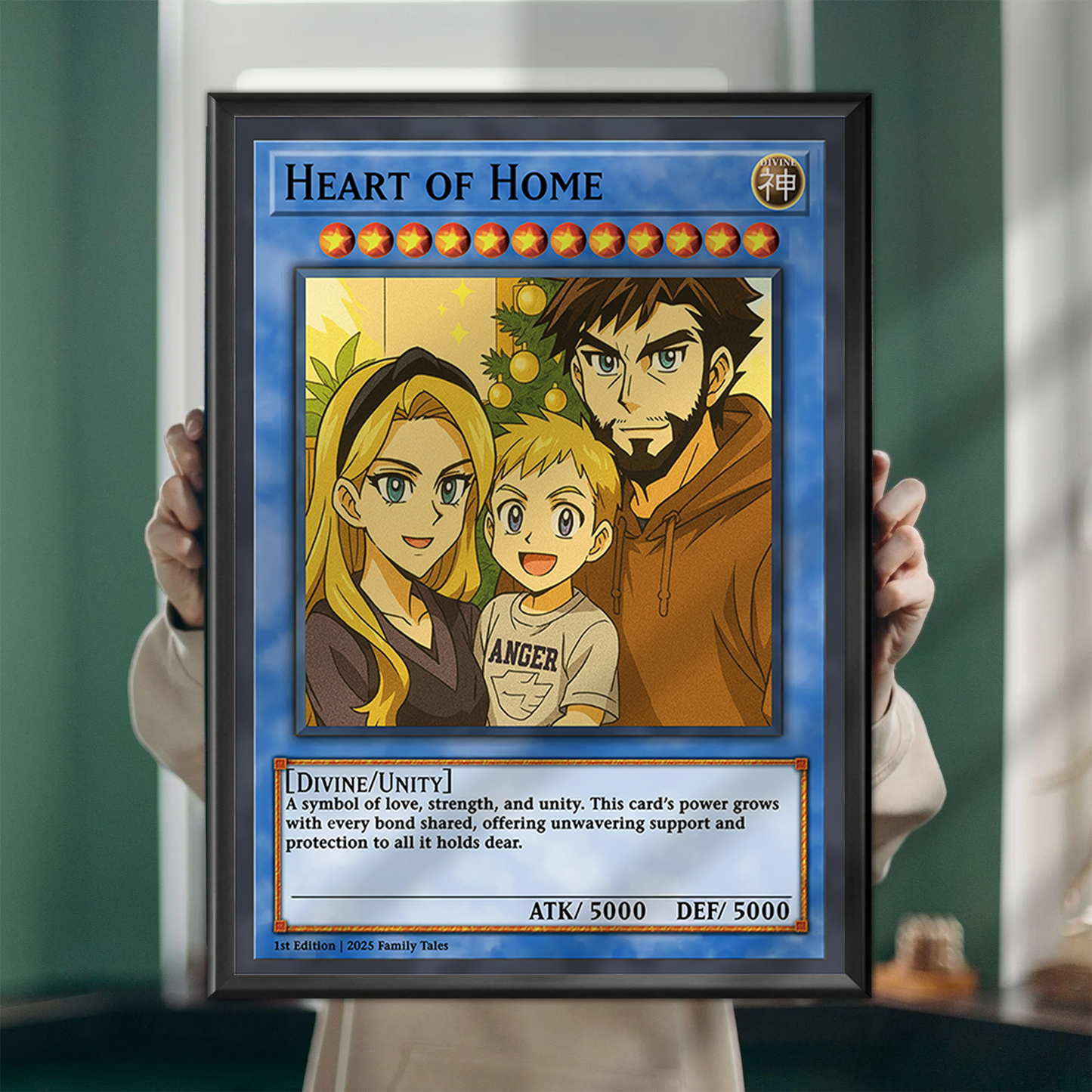 Personalized YGO Card Custom Photo Art Poster - Family Edition
