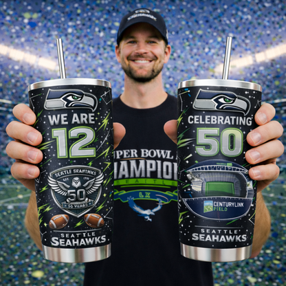 2026 Seattle Seahawks Champions Bowl Tumbler