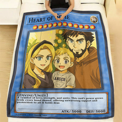 Personalized YGO Photo Art Blanket - Family Edition
