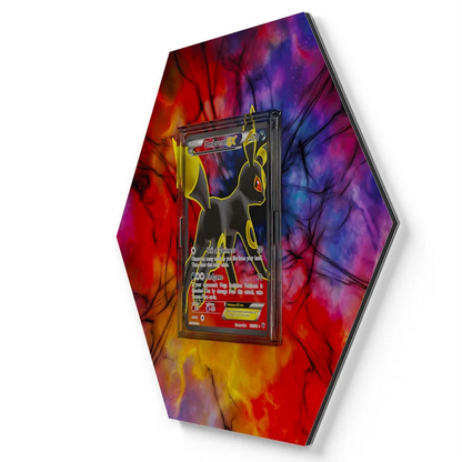 119124 Umbreon EX  Pokémon Card Artwork Hexagon Display