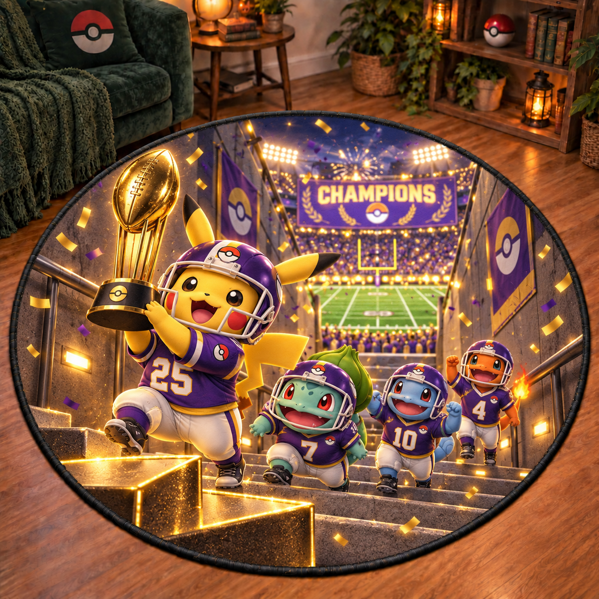 PKM Champion Celebration Custom Floor Mat