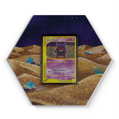 131/ 65 Gengar Mew EX Pokémon Card Artwork Hexagon Display