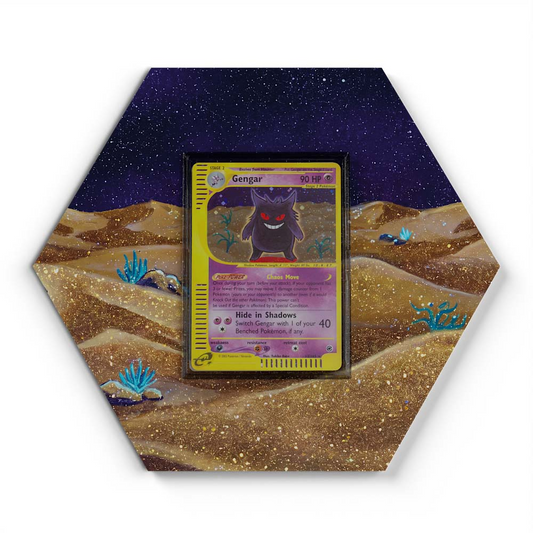 131/ 65 Gengar Mew EX Pokémon Card Artwork Hexagon Display