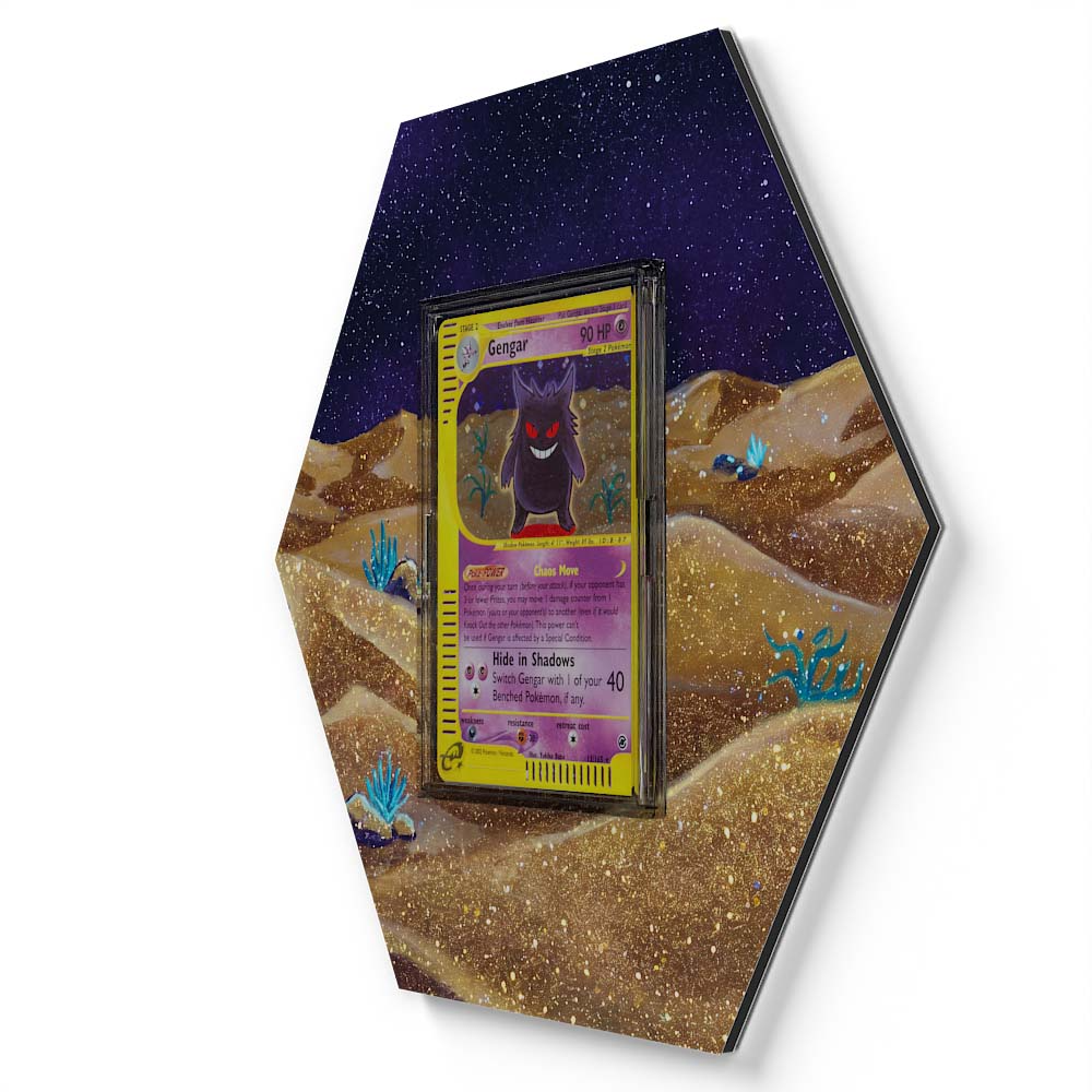 131/ 65 Gengar Mew EX Pokémon Card Artwork Hexagon Display