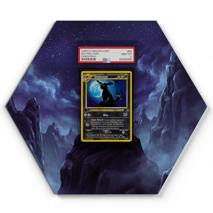 13/75 Umbreon Pokémon Card Artwork Hexagon Display