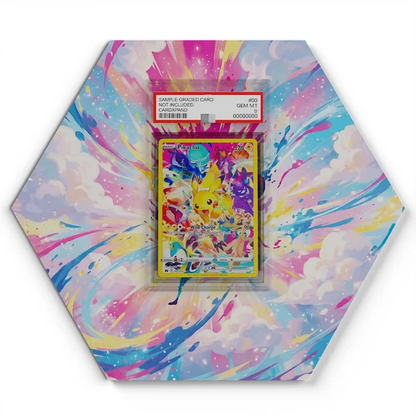 160159 Pikachu  Pokémon Card Artwork Hexagon Display