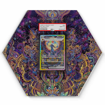 161131 Umbreon EX Pokémon Card Artwork Hexagon Display