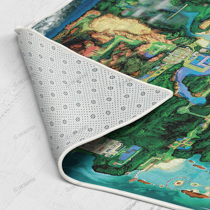 Pkm Oras Hoenn Map Custom Rug Bl2403222
