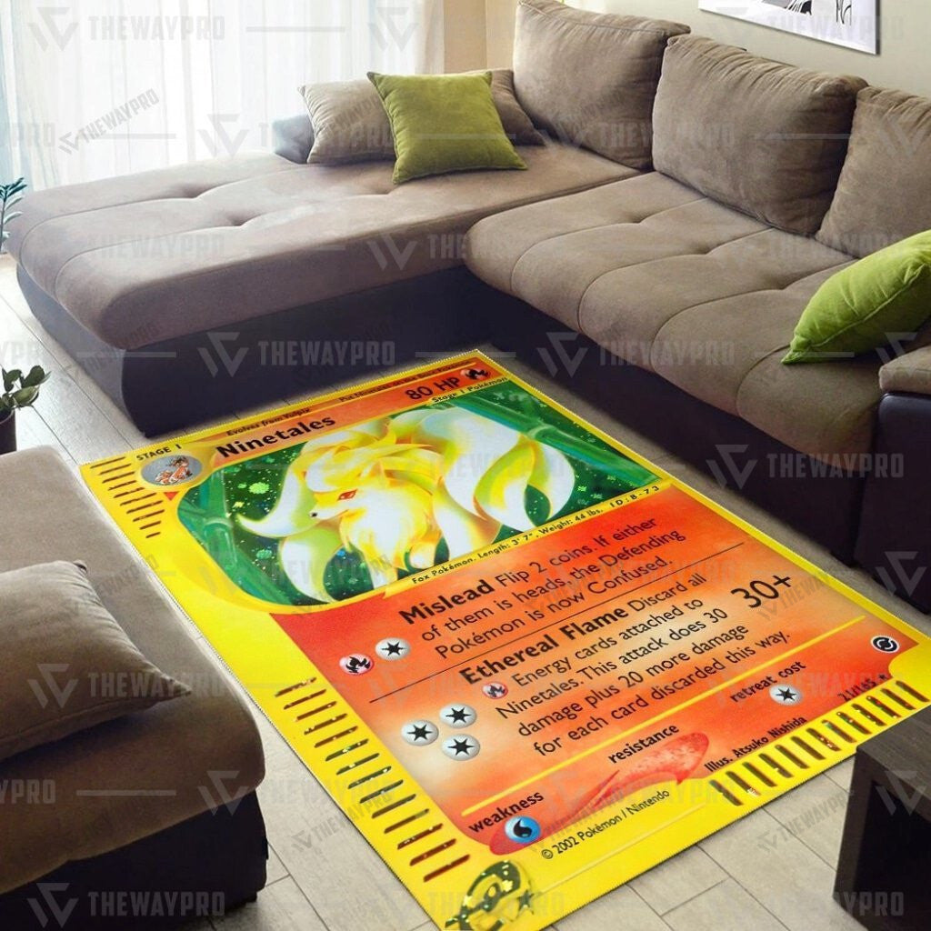 Anime Pkm Ninetales Custom Rug