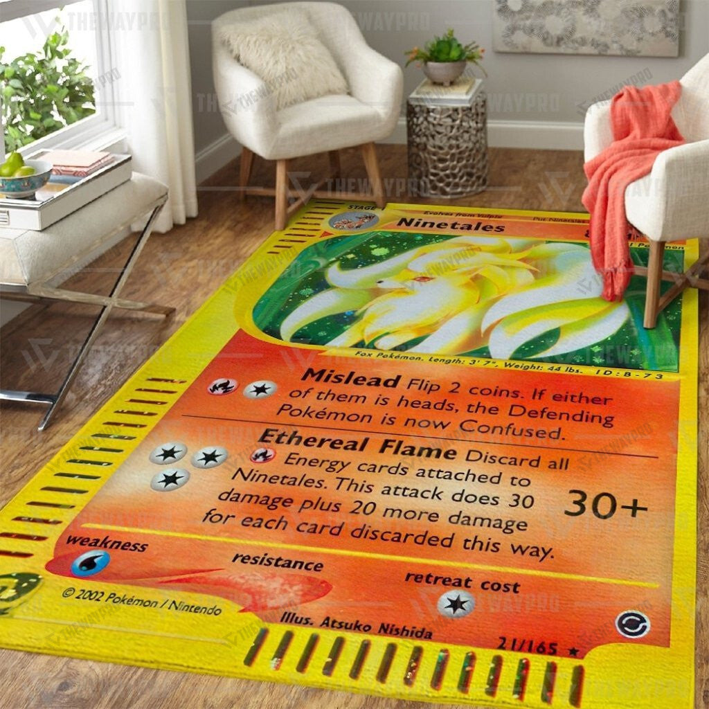 Anime Pkm Ninetales Custom Rug