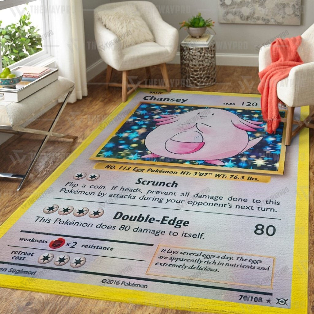 Anime Pkm Chansey Custom Rug