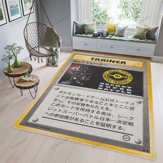 Anime Pkm Trainer Card Custom Rug / Small/(36X60) Bl0404227