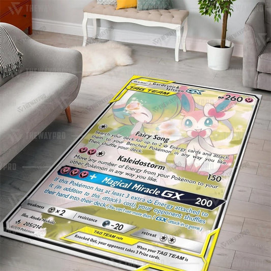 Anime Pkm Gardevoir & Sylveon-Gx Custom Rug / Small/(36X60)