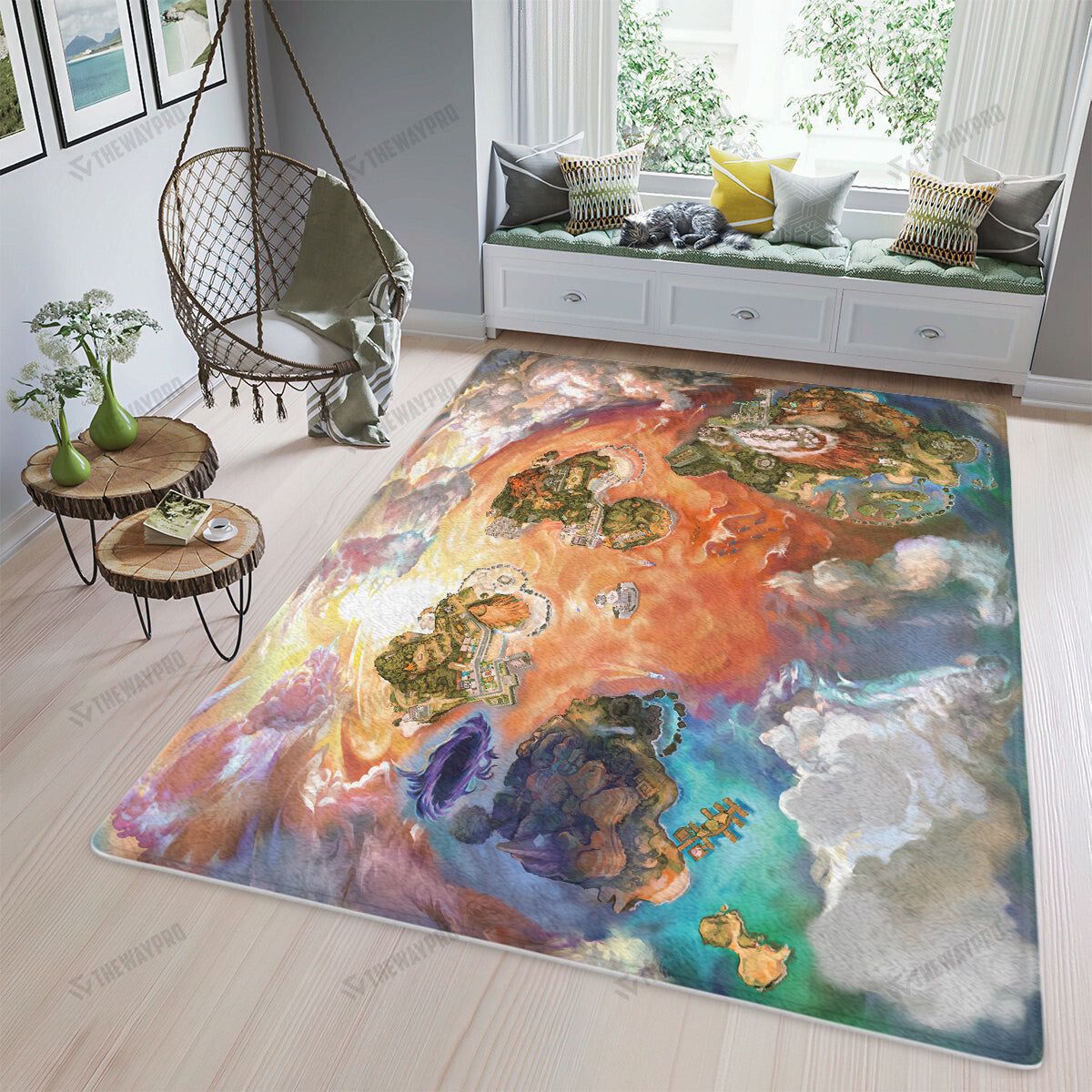 Game Pkm Alola Region Custom Rug / Small/(36X60) Bl2403227