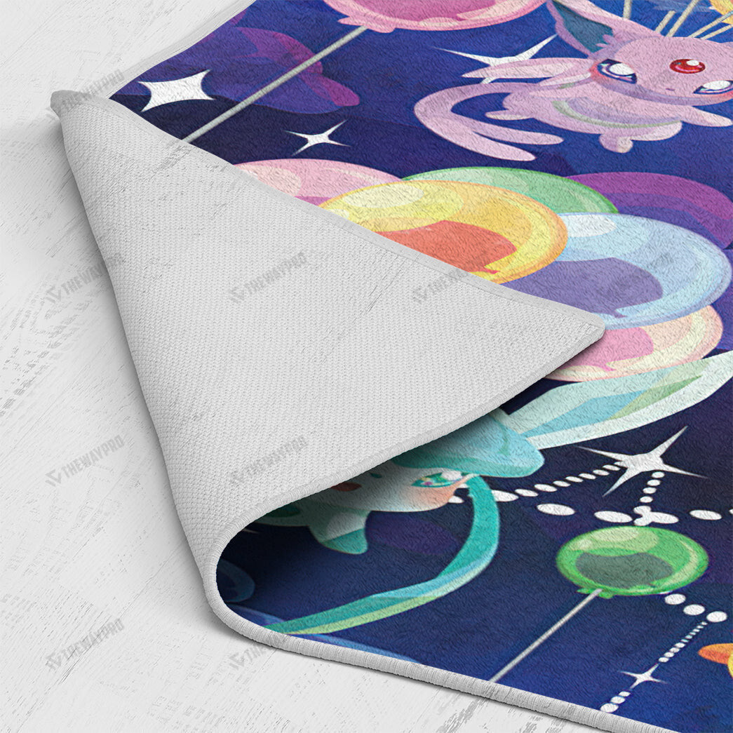 Anime Pkm Eevee Balloon Custom Rug Bo2403229