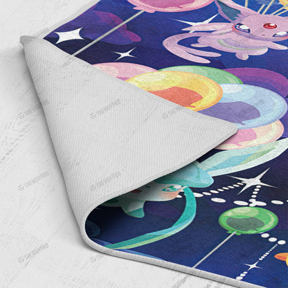 Anime Pkm Eevee Balloon Custom Rug Bo2403229
