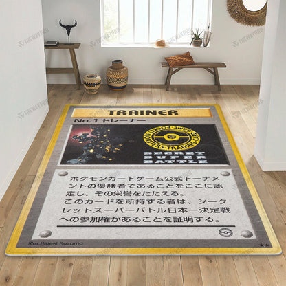 Anime Pkm Trainer Card Custom Rug Bl0404227