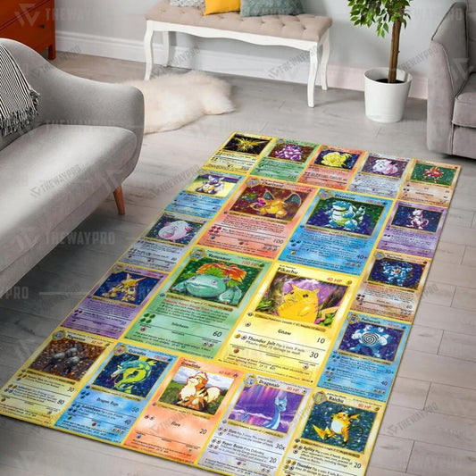 Anime Pkm 1St Edition Cards Custom Rug / Small/(36X60)
