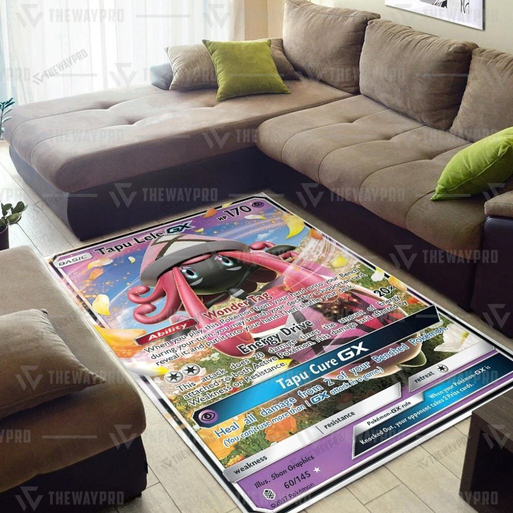 Anime Pkm Tapu Lele Gx Guardians Rising Custom Rug