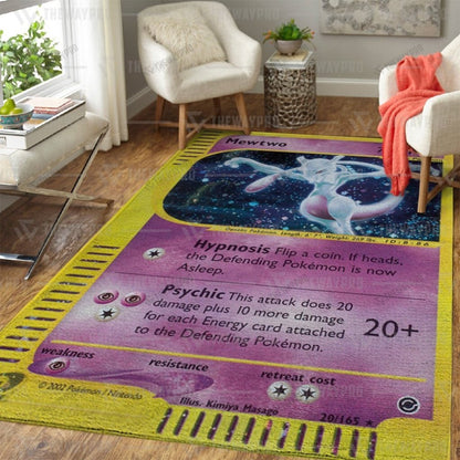 Anime Pkm Mewtwo Expedition Custom Rug