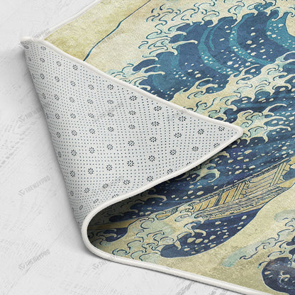 Anime Pkm The Great Wave & Magikarp Custom Rug Bt13042203
