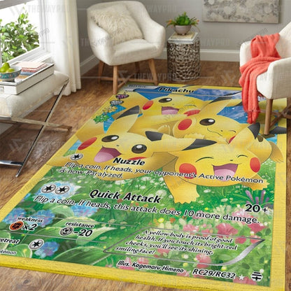 Anime Pkm Pikachu Generations Custom Rug
