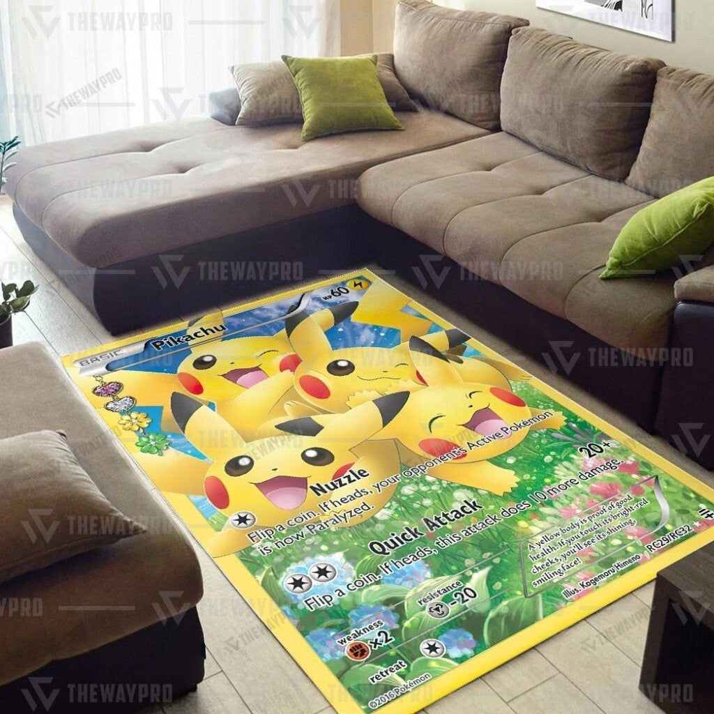 Anime Pkm Pikachu Generations Custom Rug