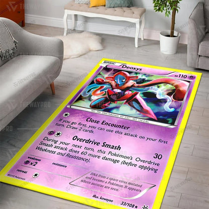 Pkm Deoxys Cosplay Custom Rug