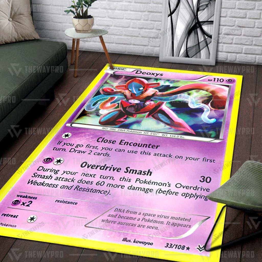 Pkm Deoxys Cosplay Custom Rug