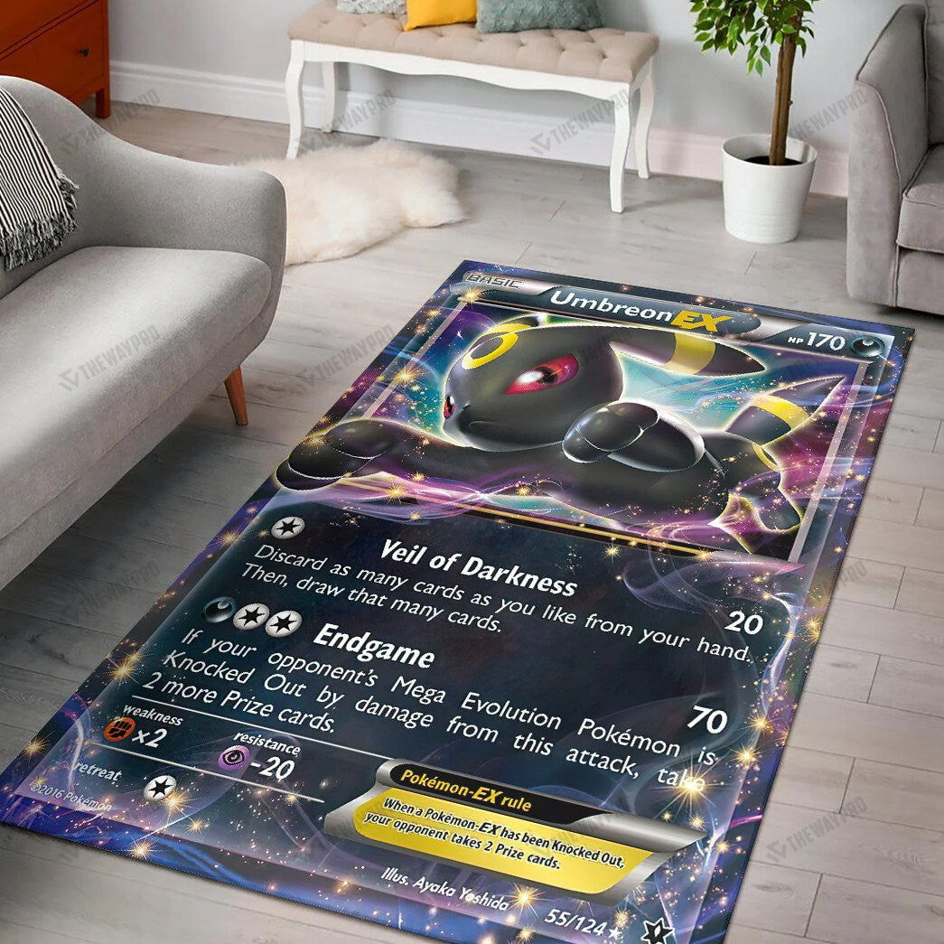 Anime Pkm Umbreon-Ex Custom Rug