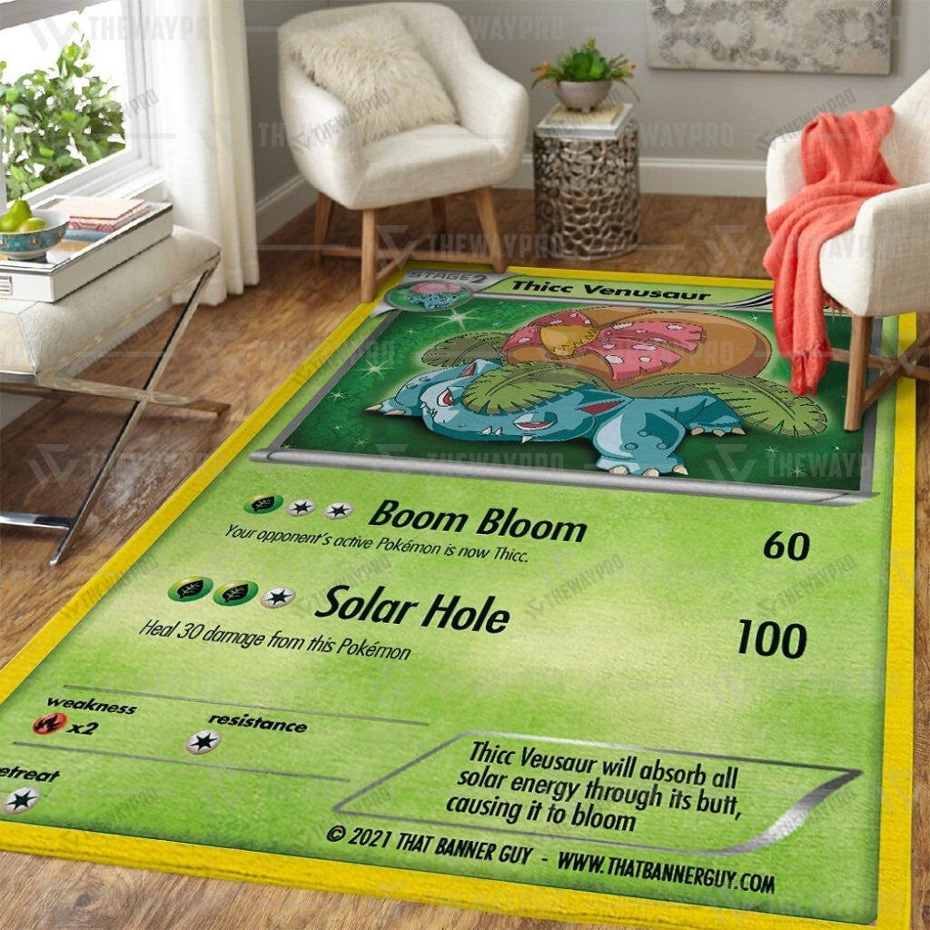 Anime Pkm Thicc Venusaur Custom Rug