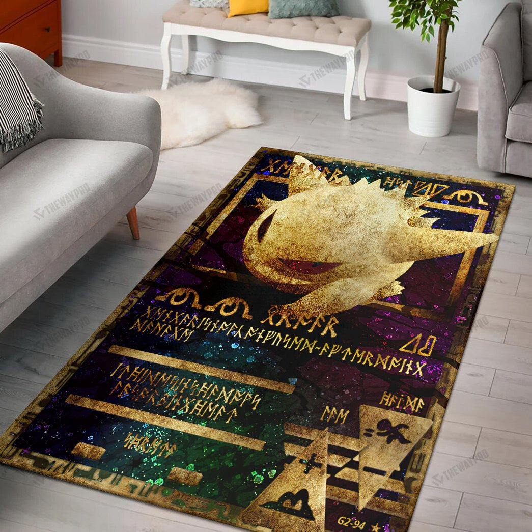Anime Pkm Ancient Gengar Custom Rug