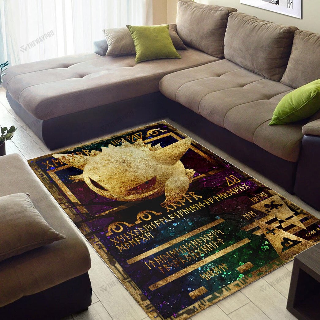 Anime Pkm Ancient Gengar Custom Rug
