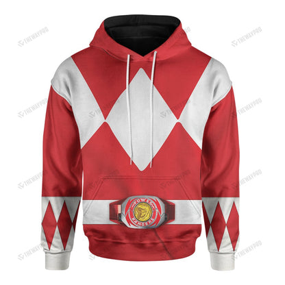 Movie Mighty Morphin Red Power Rangers Custom Hoodie