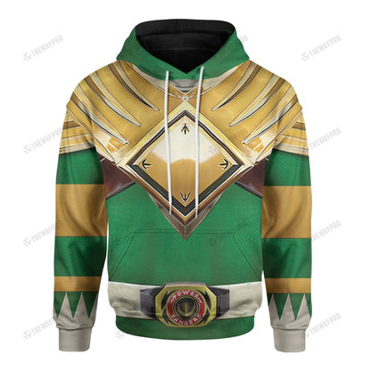 Movie Mighty Morphin Green Power Rangers Custom Hoodie