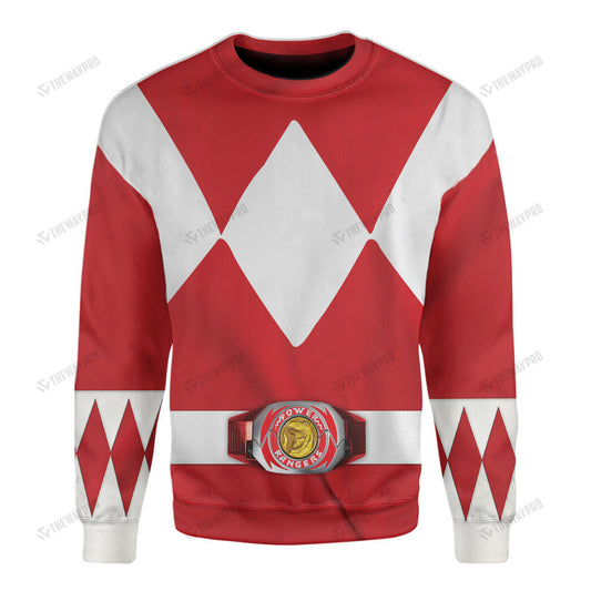 Movie Mighty Morphin Red Power Rangers Custom Sweatshirt