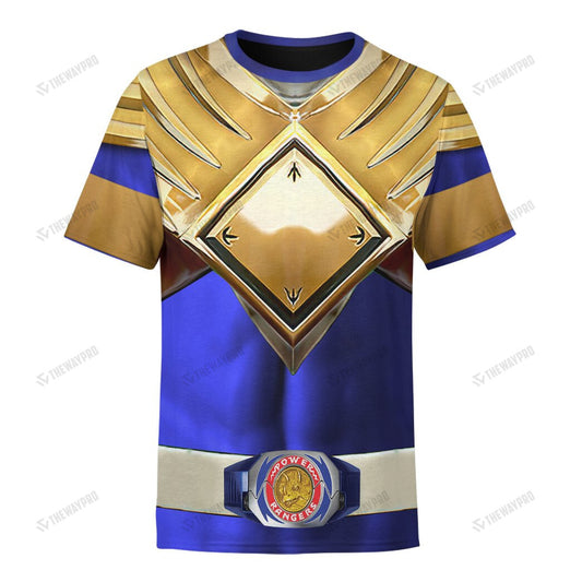 Movie Mighty Morphin Blue Power Rangers Custom T-Shirt