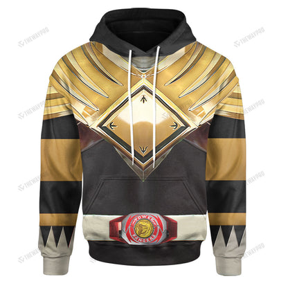 Mighty Morphin Black Power Rangers Custom Hoodie