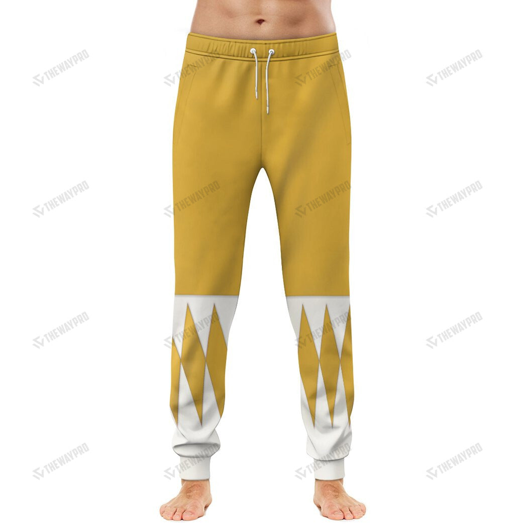 Mighty Morphin Yellow Power Rangers Custom Sweatpants