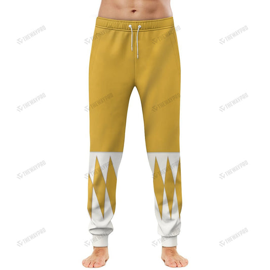 Mighty Morphin Yellow Power Rangers Custom Sweatpants