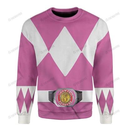 Movie Mighty Morphin Pink Power Rangers Custom Sweatshirt