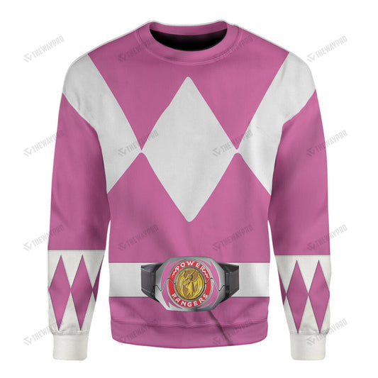Movie Mighty Morphin Pink Power Rangers Custom Sweatshirt