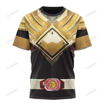 Mighty Morphin Black Power Rangers Custom T-Shirt