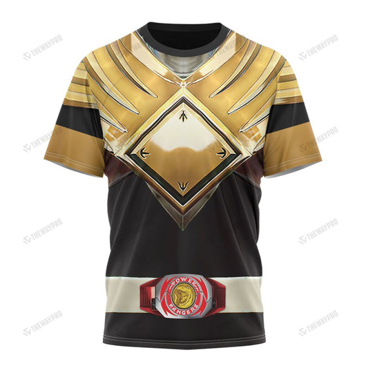 Mighty Morphin Black Power Rangers Custom T-Shirt