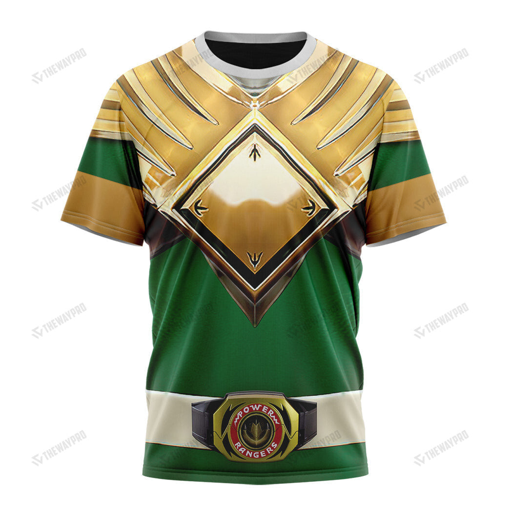 Movie Mighty Morphin Green Power Rangers Custom T-Shirt